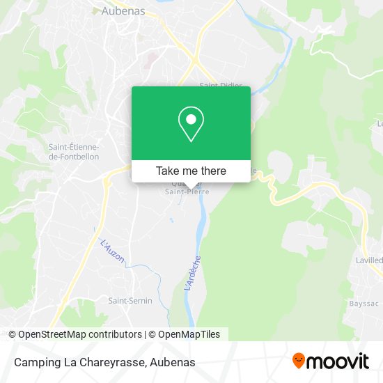 Camping La Chareyrasse map