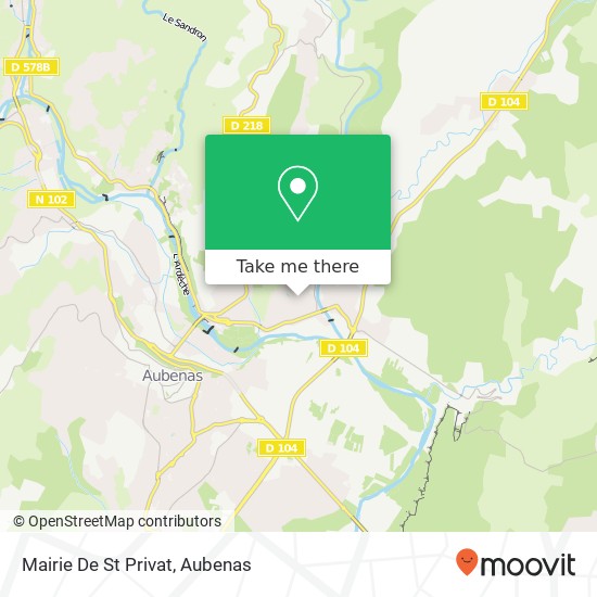 Mapa Mairie De St Privat