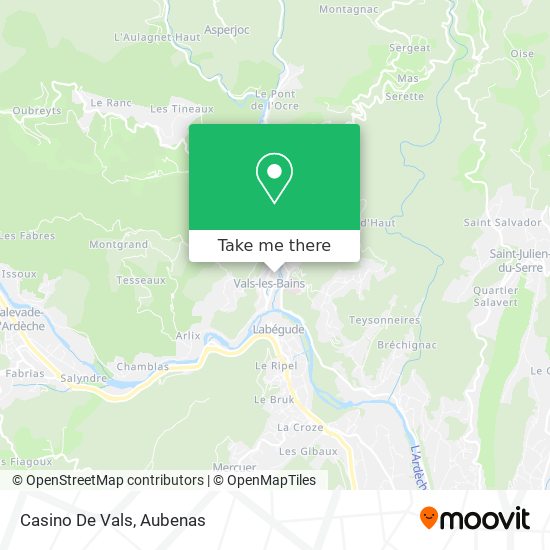 Casino De Vals map