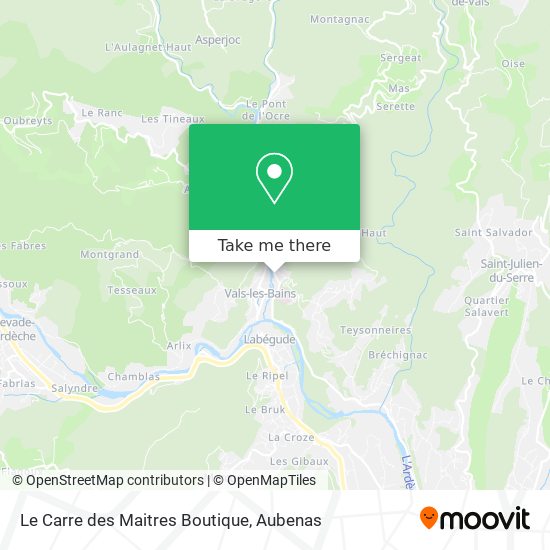 Le Carre des Maitres Boutique map