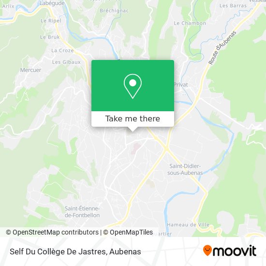 Self Du Collège De Jastres map