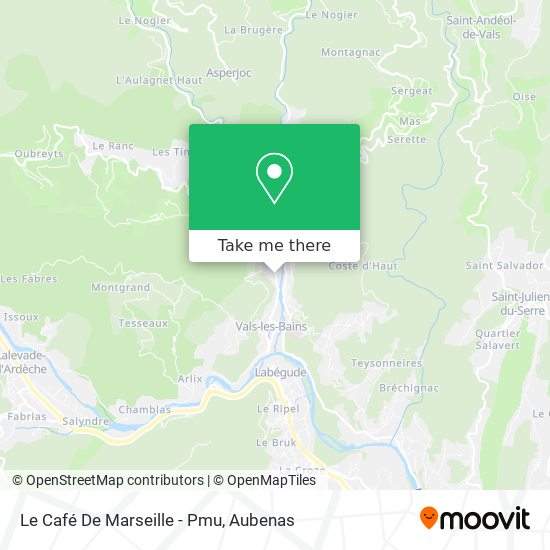 Le Café De Marseille - Pmu map