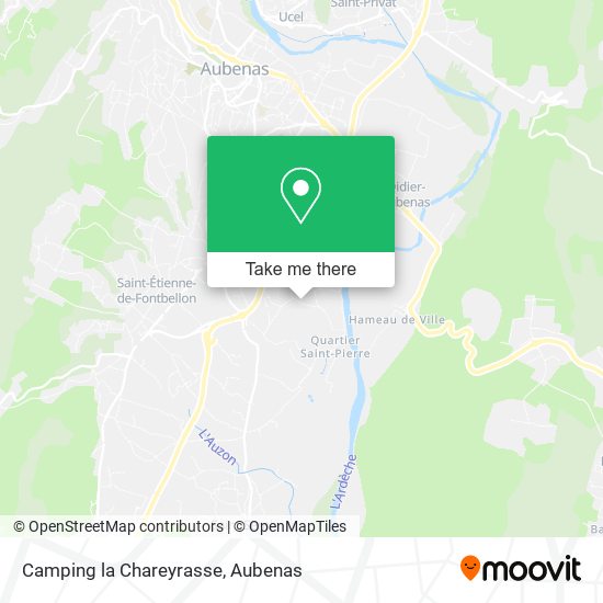 Camping la Chareyrasse map