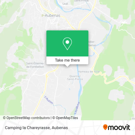Camping la Chareyrasse map