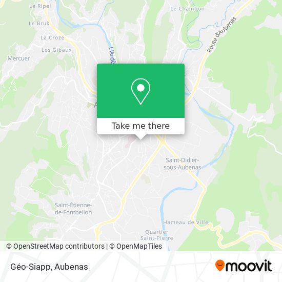 Géo-Siapp map