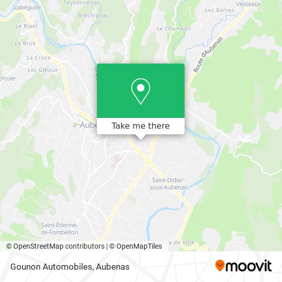 Gounon Automobiles map