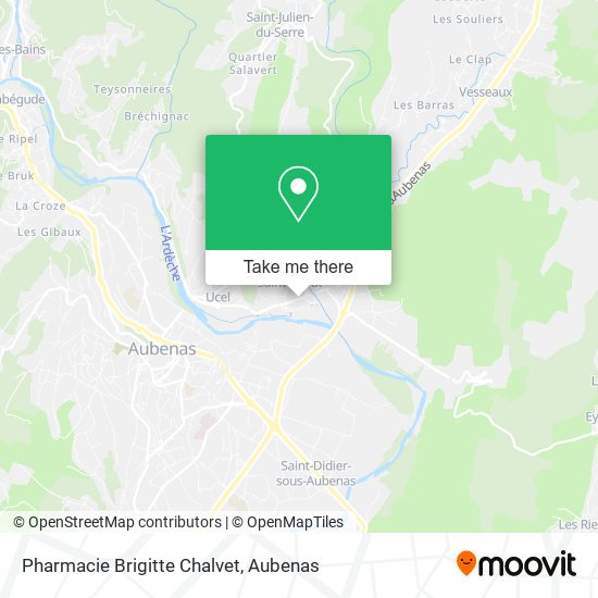 Mapa Pharmacie Brigitte Chalvet