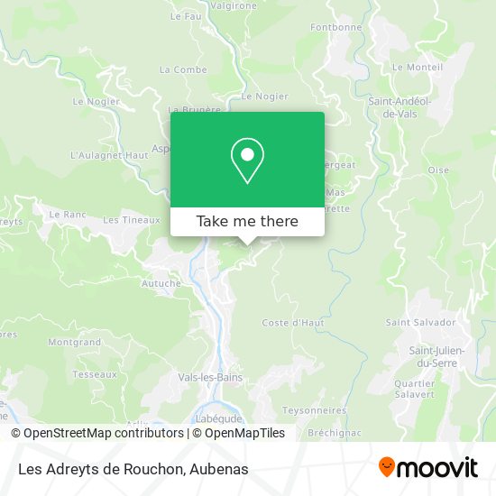 Les Adreyts de Rouchon map