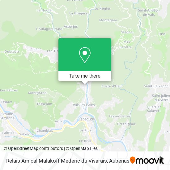 Relais Amical Malakoff Médéric du Vivarais map