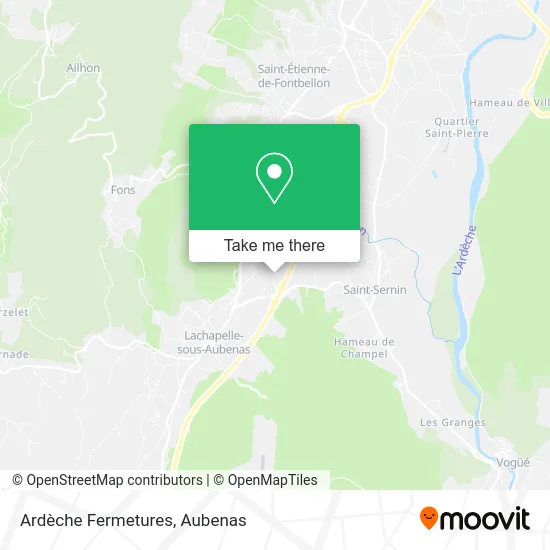 Ardèche Fermetures map