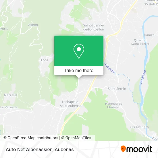 Auto Net Albenassien map