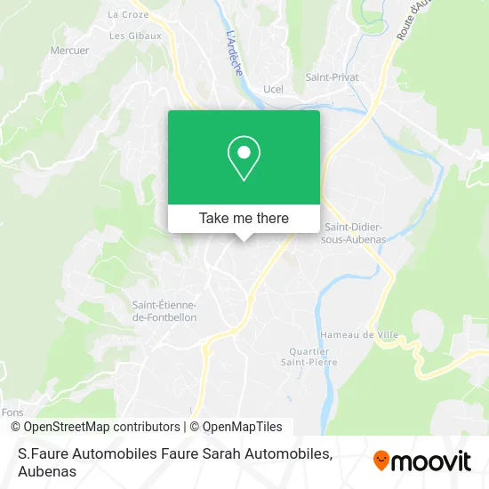 S.Faure Automobiles Faure Sarah Automobiles map