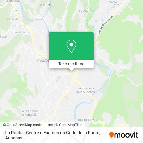 La Poste - Centre d'Examen du Code de la Route map