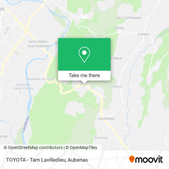 Mapa TOYOTA - Tam Lavilledieu