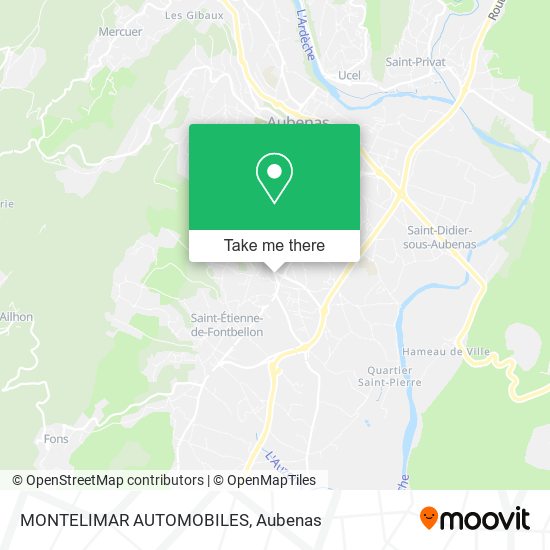 Mapa MONTELIMAR AUTOMOBILES