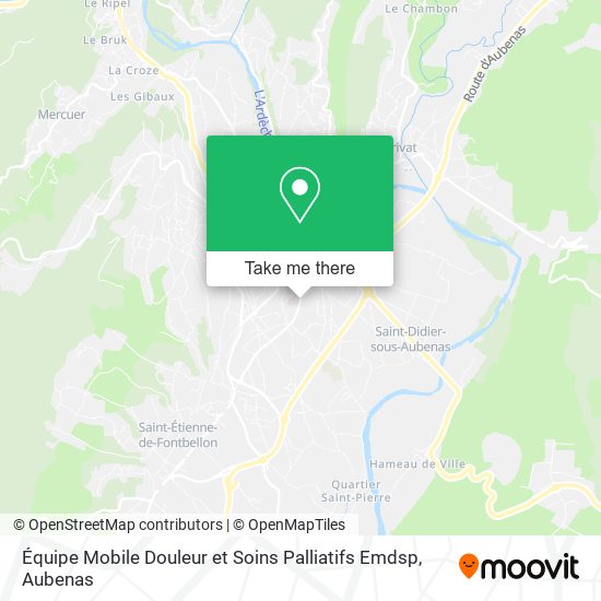 Équipe Mobile Douleur et Soins Palliatifs Emdsp map