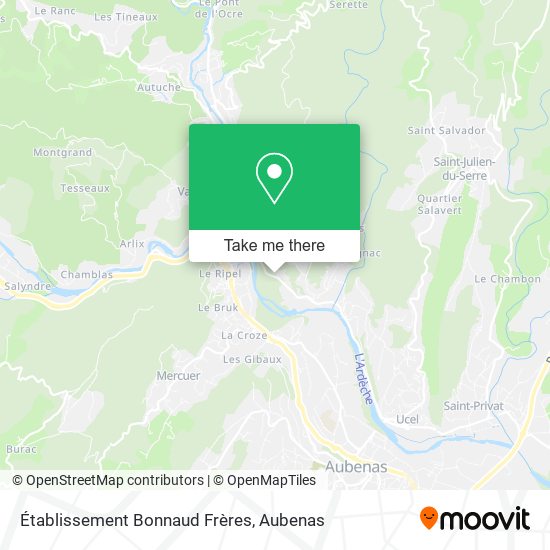 Établissement Bonnaud Frères map