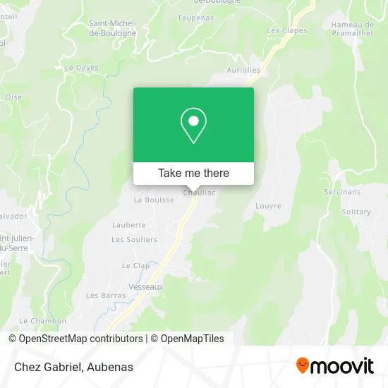 Chez Gabriel map