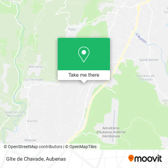 Gîte de Chavade map