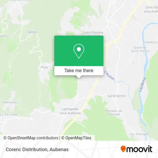 Corenc Distribution map
