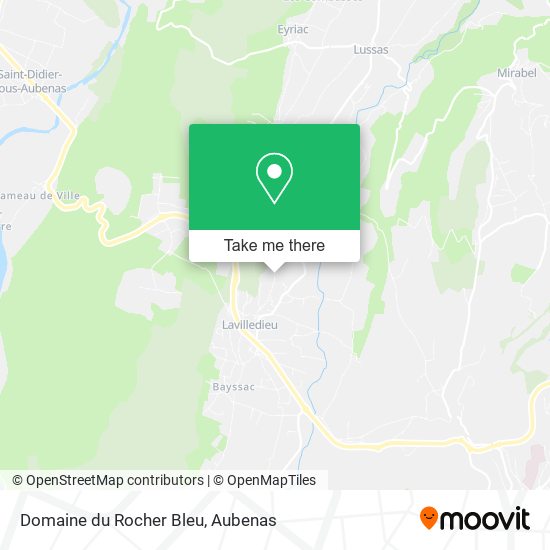 Domaine du Rocher Bleu map