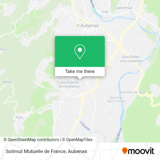 Solimut Mutuelle de France map