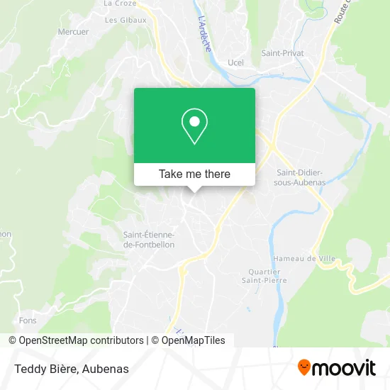 Teddy Bière map
