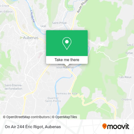 On Air 244 Éric Rigot map