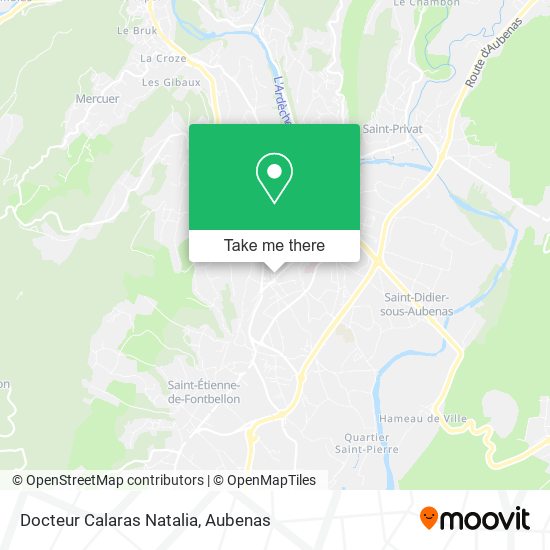 Docteur Calaras Natalia map