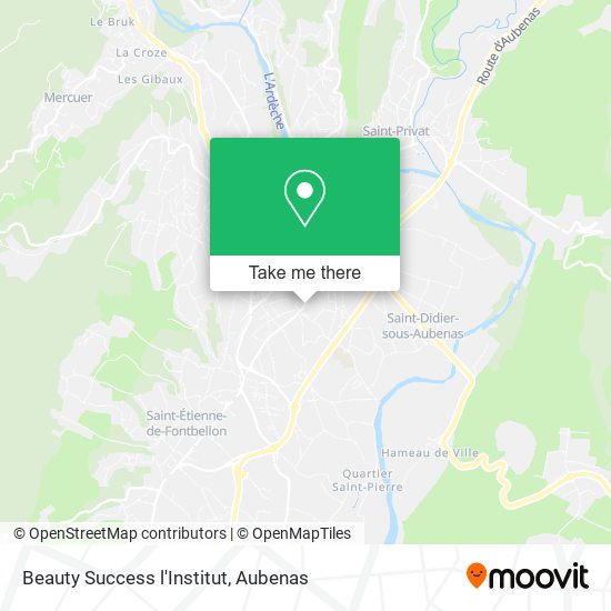Beauty Success l'Institut map