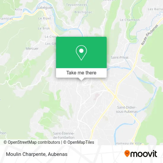 Moulin Charpente map