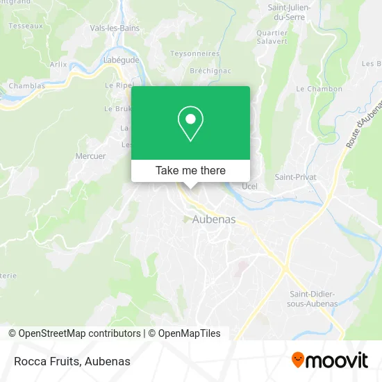 Rocca Fruits map