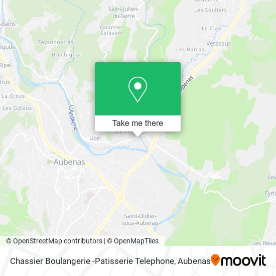 Chassier Boulangerie -Patisserie Telephone map