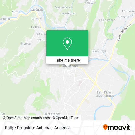 Rallye Drugstore Aubenas map