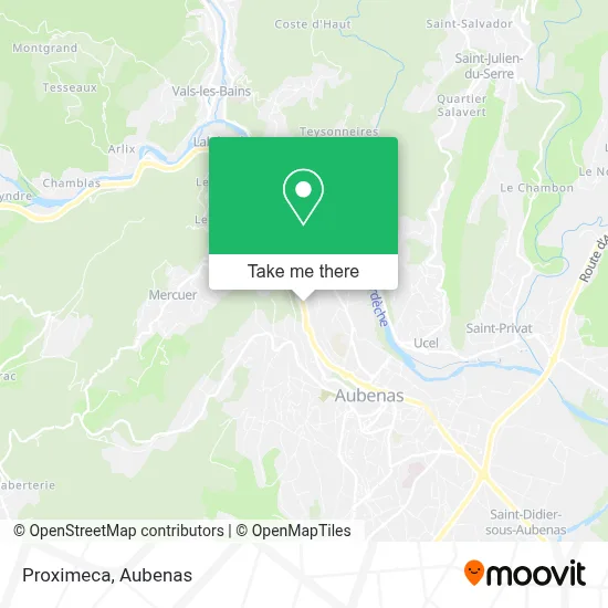 Proximeca map