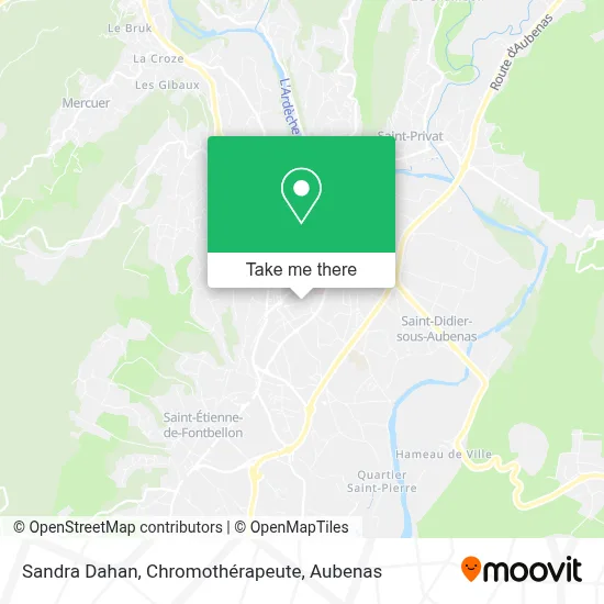 Sandra Dahan, Chromothérapeute map