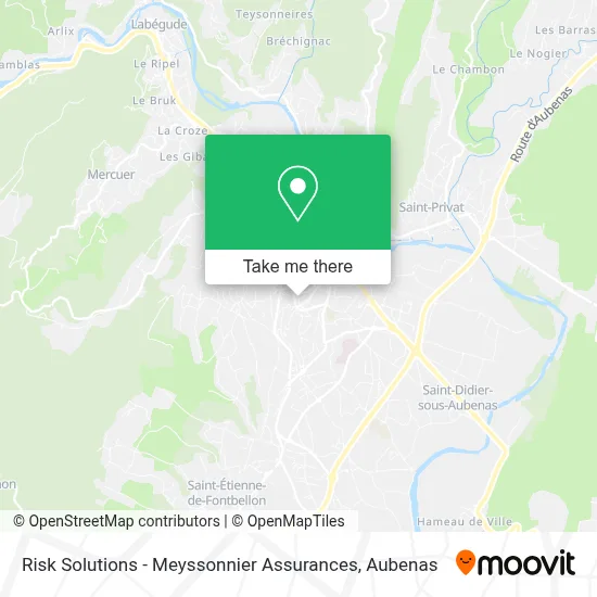 Risk Solutions - Meyssonnier Assurances map