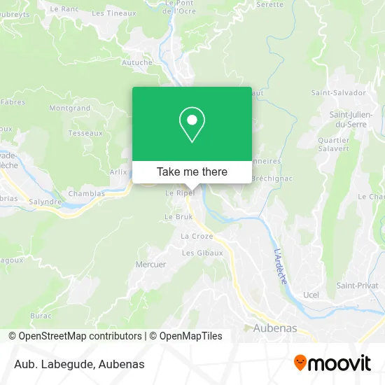 Aub. Labegude map