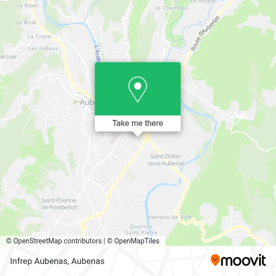 Infrep Aubenas map