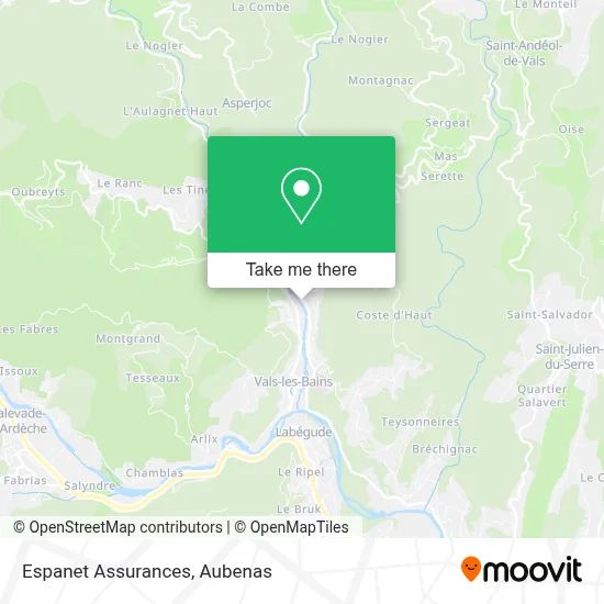 Espanet Assurances map