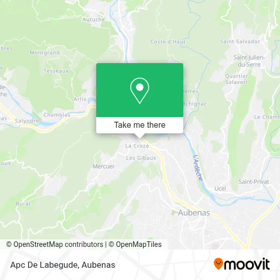 Apc De Labegude map