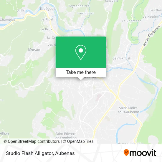 Studio Flash Alligator map
