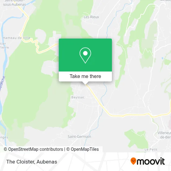 Le Cloitre map