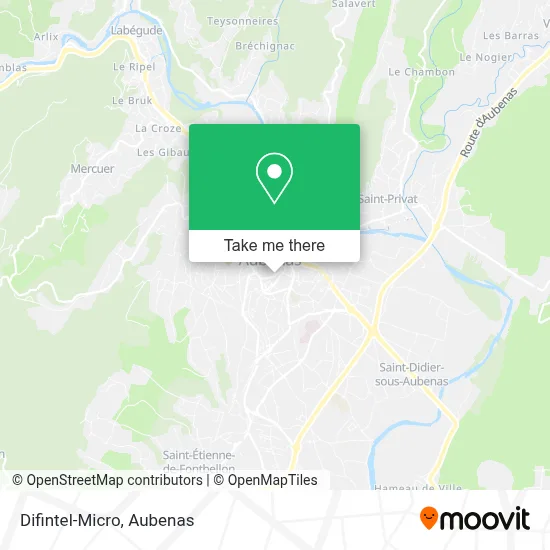 Difintel-Micro map