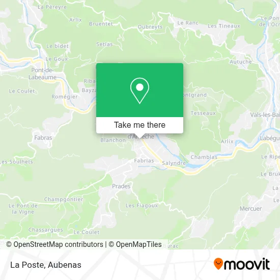 La Poste map