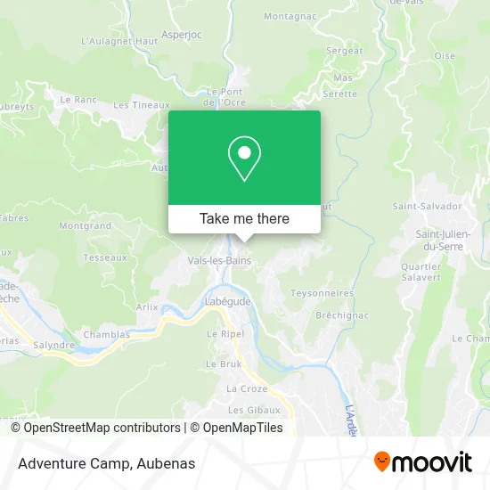 Adventure Camp map