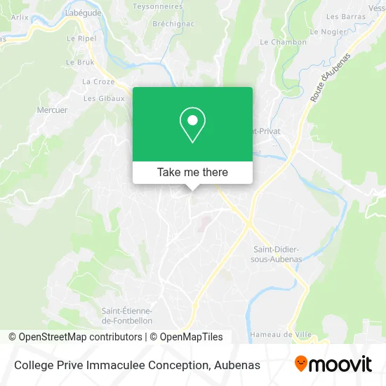 College Prive Immaculee Conception map