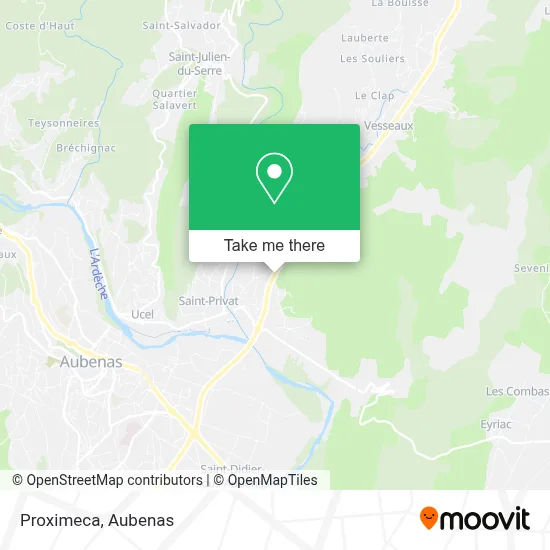Proximeca map