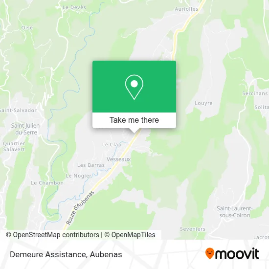 Demeure Assistance map