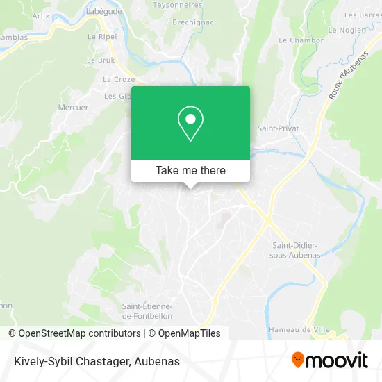 Kively-Sybil Chastager map